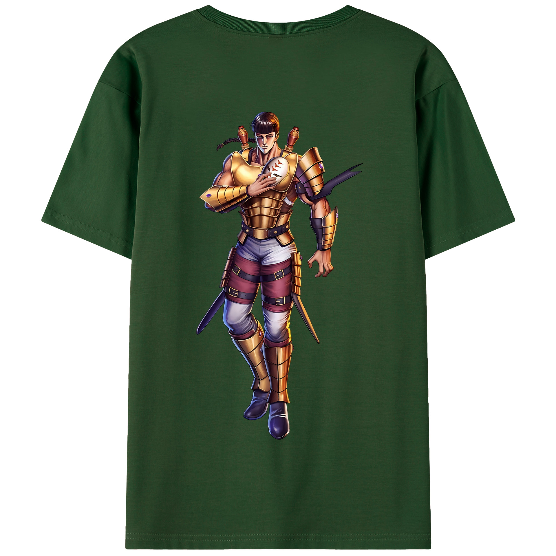（画像用） 北斗の拳 Fist of the North Star 綿100％半袖Tシャツ（背面プリント）